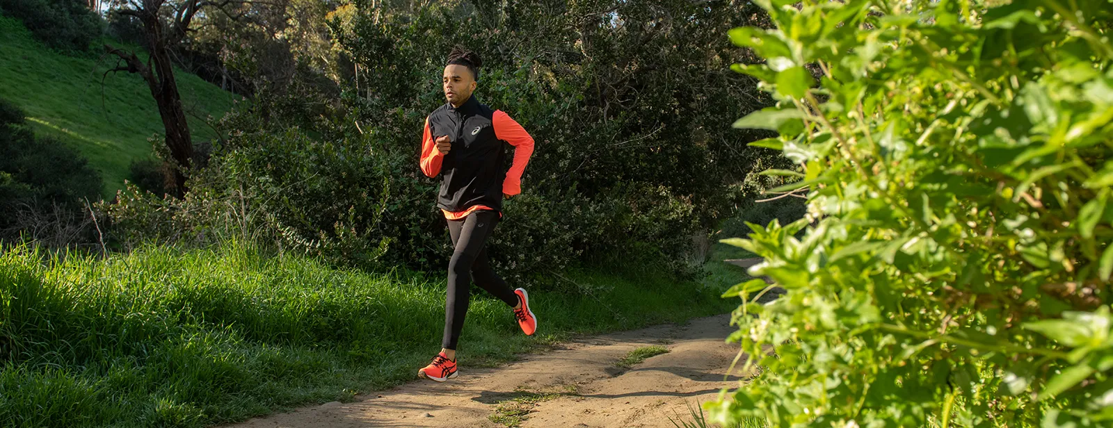 woman running outside