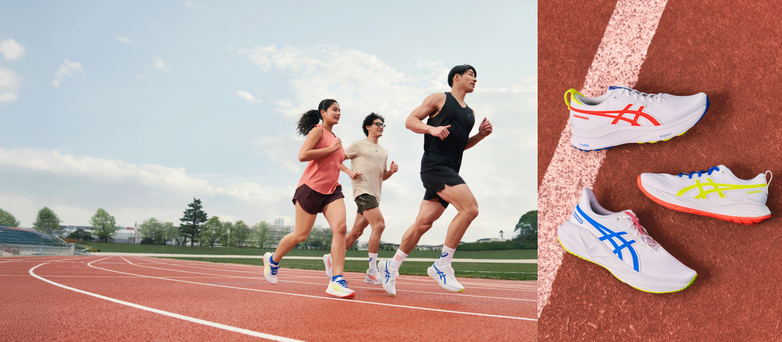 Run it back to the 90s with the ASICS TRACK CLUB Collection. Track the journey with the ASICS Runkeeper™ app.