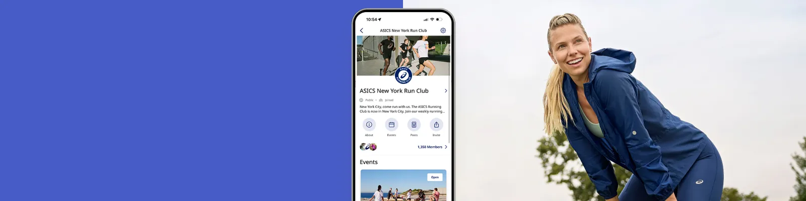 ASICS Runkeeper on mobile device.