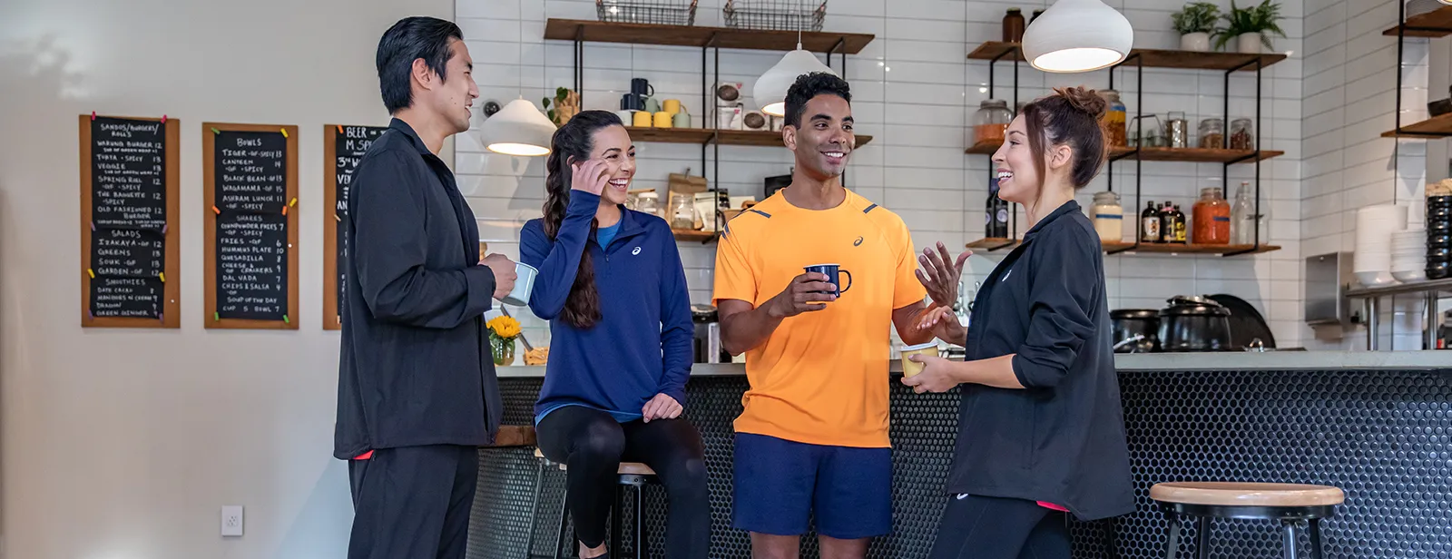 group of runners having a snack post run