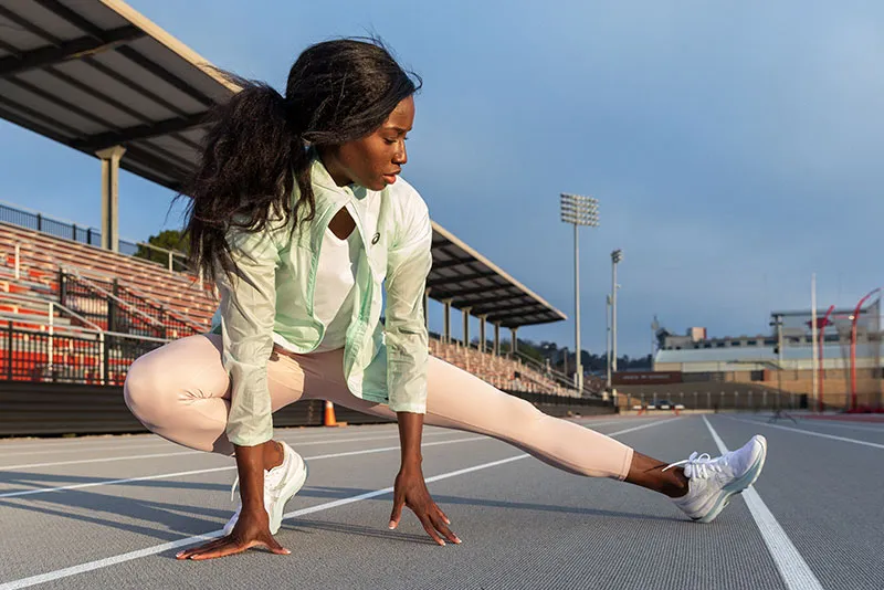 Women streching