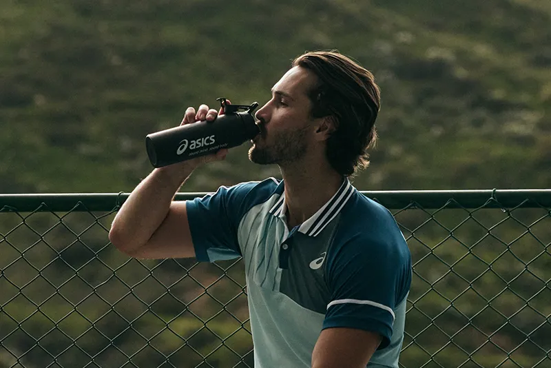 Man drinking water