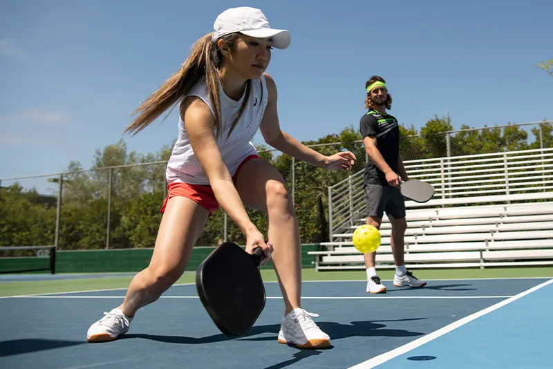 Women playing tennis