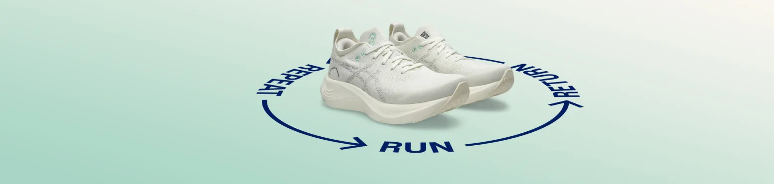 ASICS NIMBUS MIRAI. Designed to be returned.