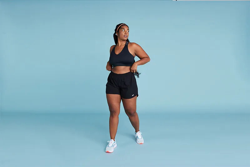 Women wearing asics gear
