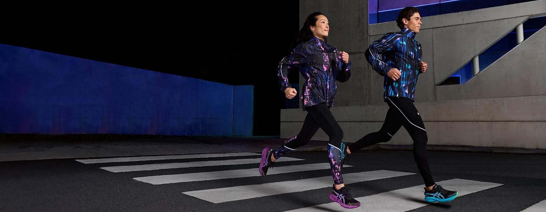 ASICS Athletes training.