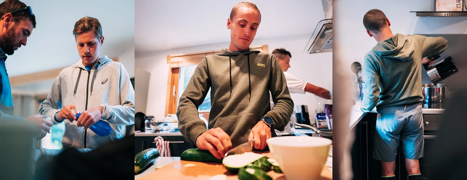 people cooking in the kitchen