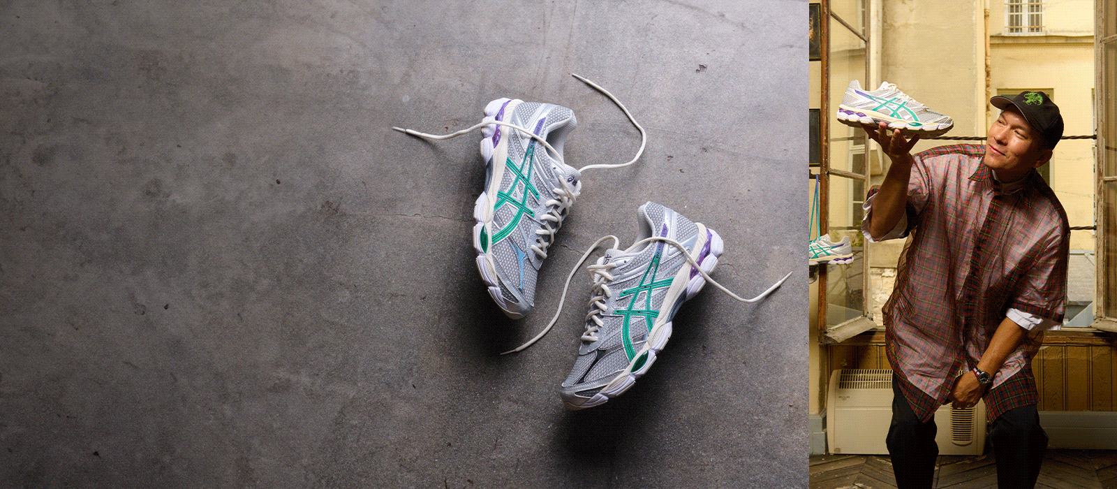 SOLD★asics アシックス★ 長袖LSize ★ アシックス asics メンズ 襟付き長袖ウェア Oサイズ 青