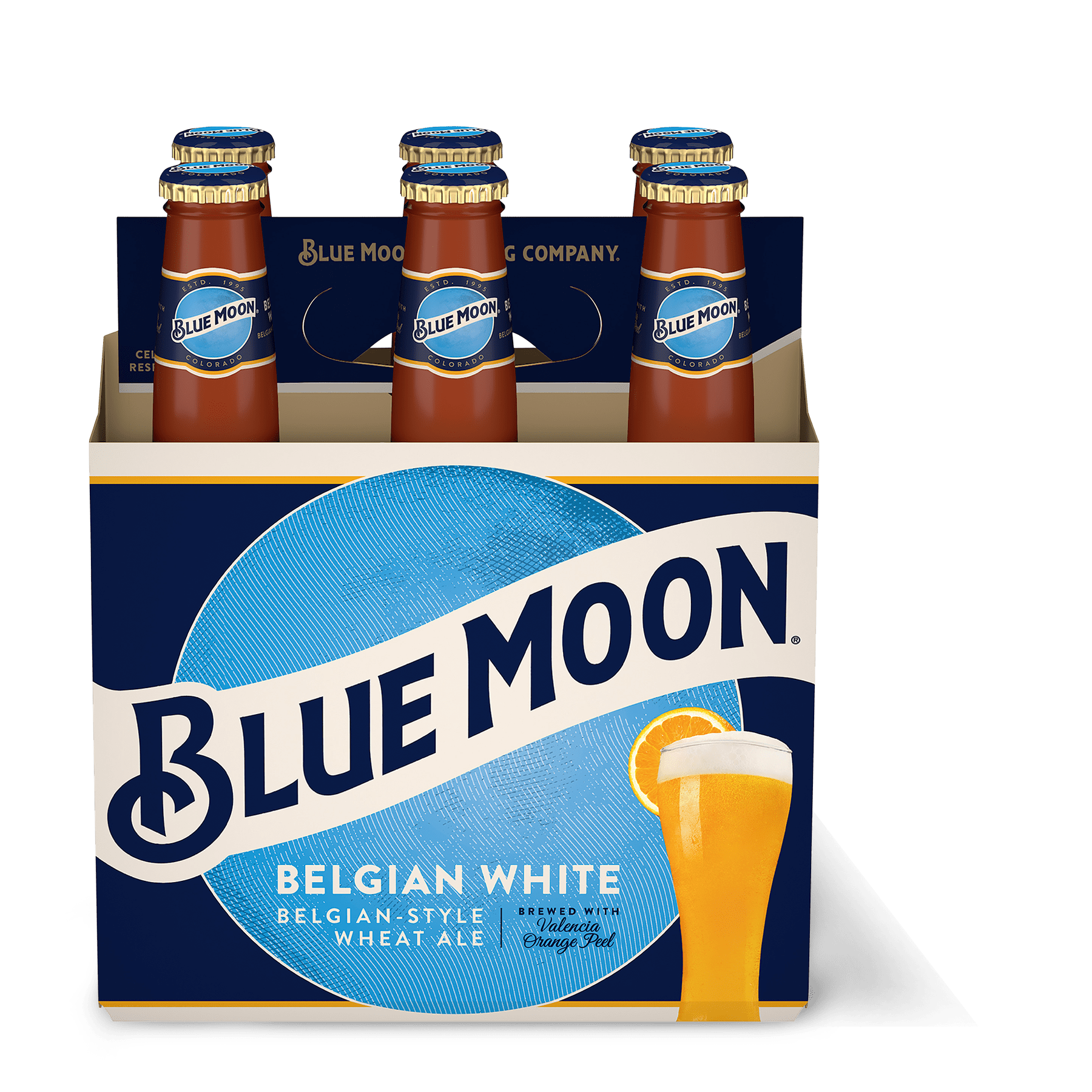 Blue Moon 12 oz, tall Beer Glass