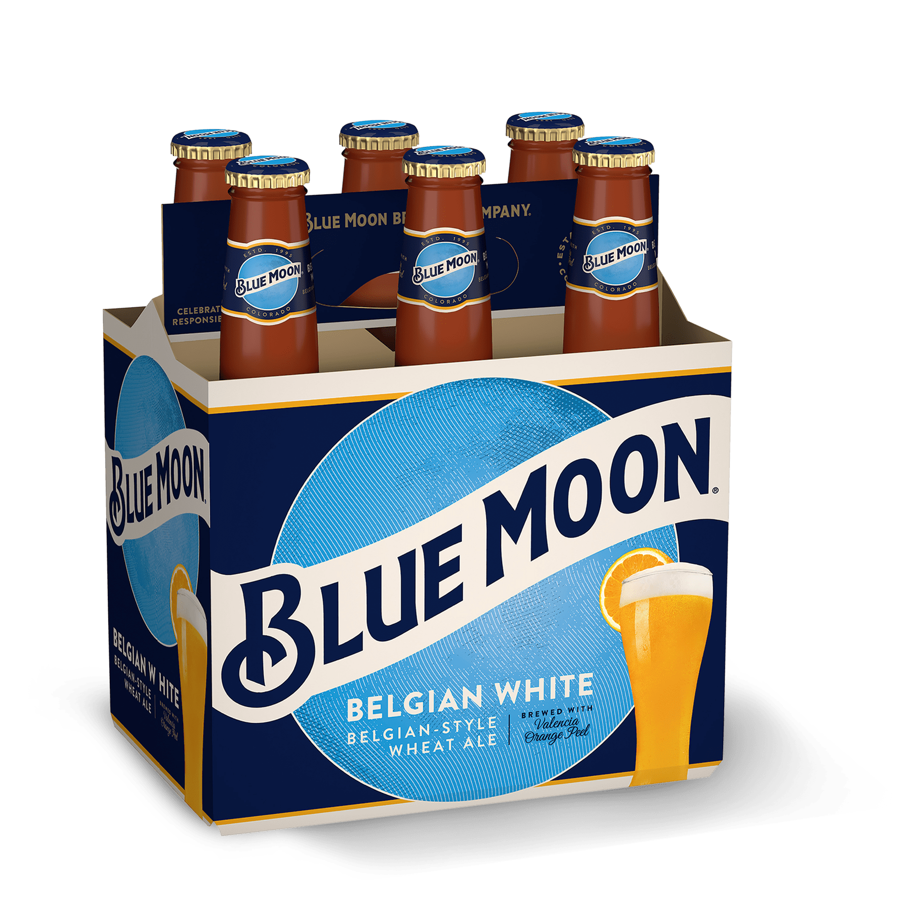 Blue Moon 12 oz, tall Beer Glass