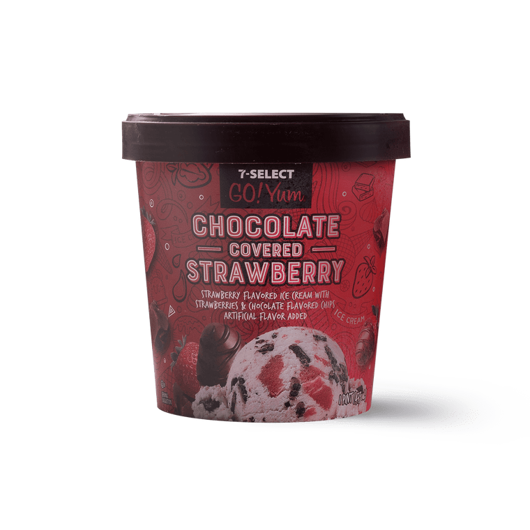 7Select Chocolate Covered Strawberry Ice Cream 7Eleven