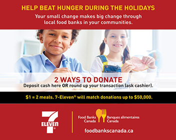 Help beat hunger during the holidays with 7-Eleven® Canada | 7-Eleven