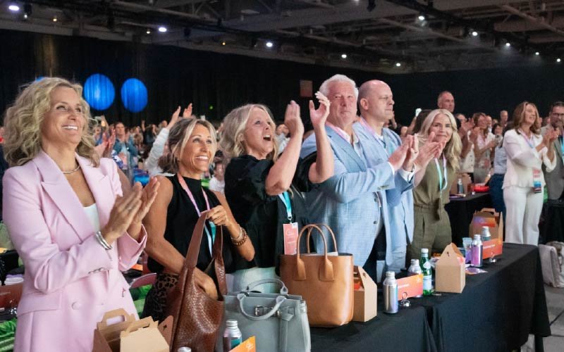 A crowd at a doTERRA event.
