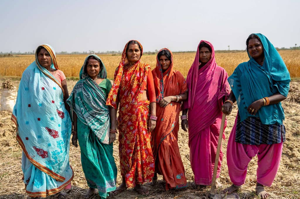 Women in traditional Nepali dress