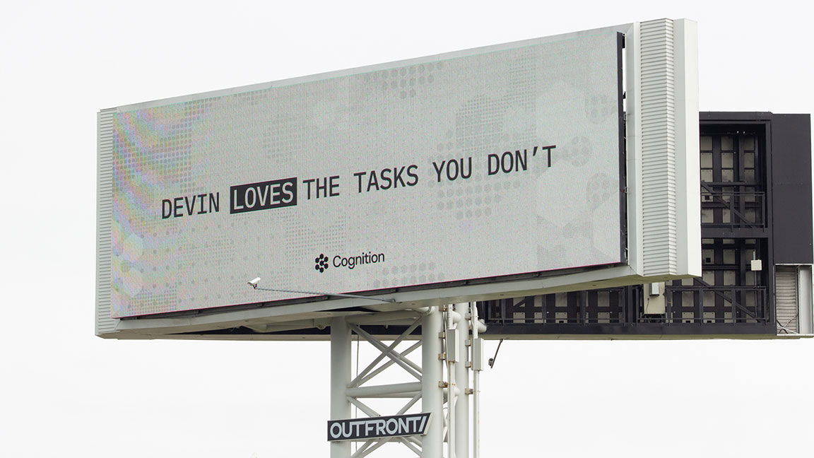 Cognition billboard in San Francisco