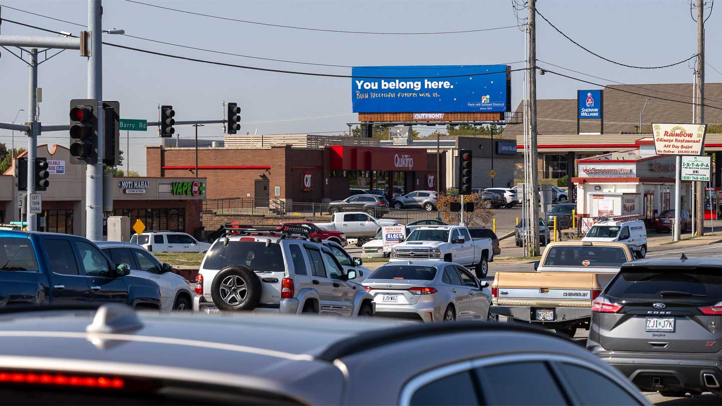 out of home billboard advertising park hill school district