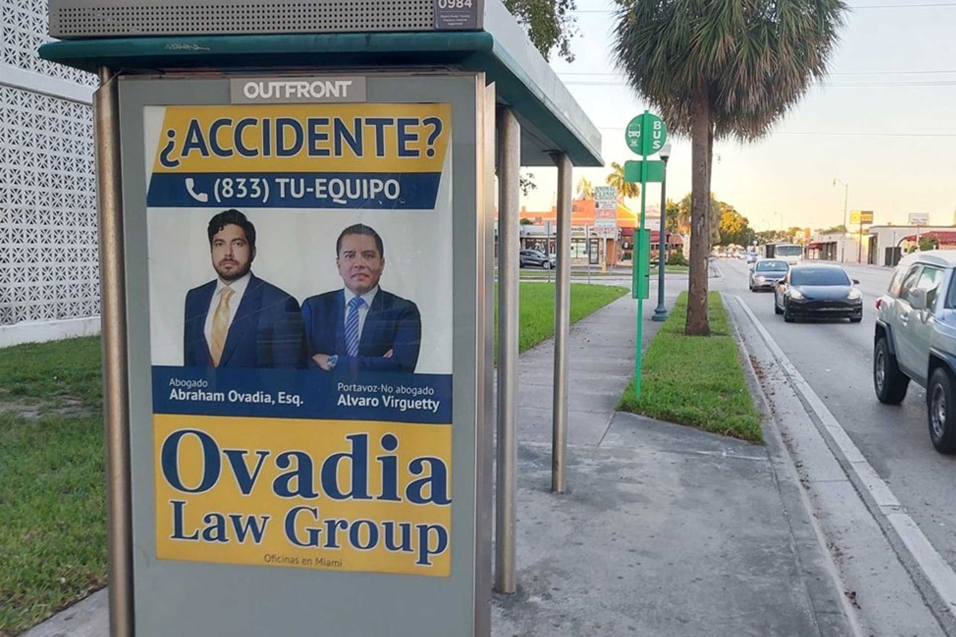 Ovadia Law Builds Trust with Bus Advertising in Miami