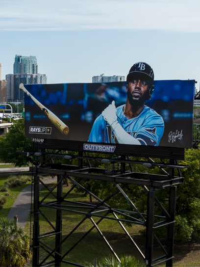 out of home billboard advertising in tampa florida for the rays