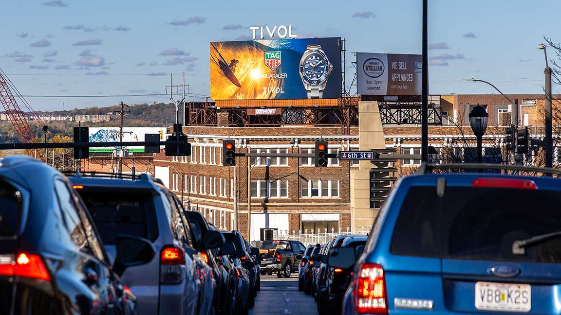 TIVOL billboard in Kansas City