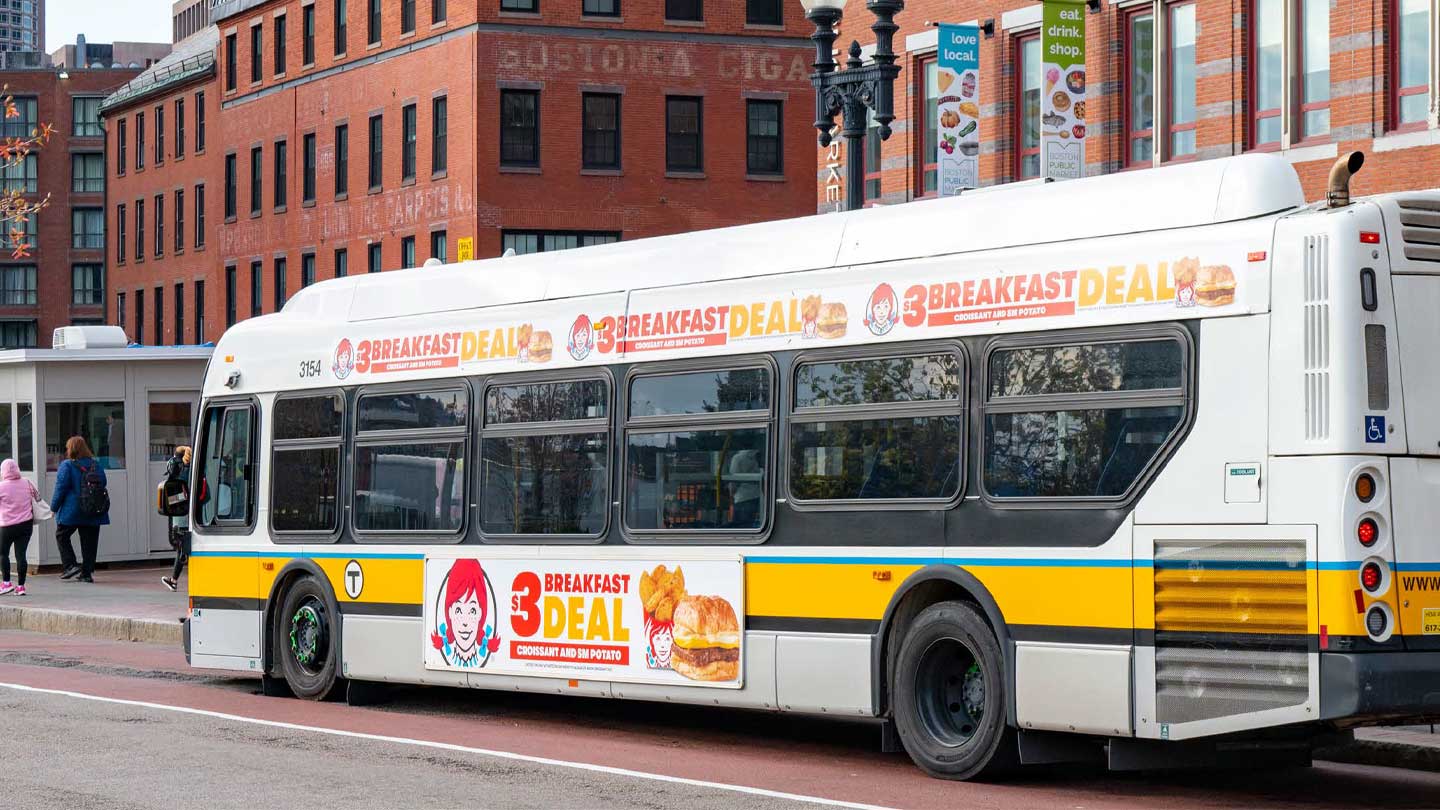 wendys bus advertising