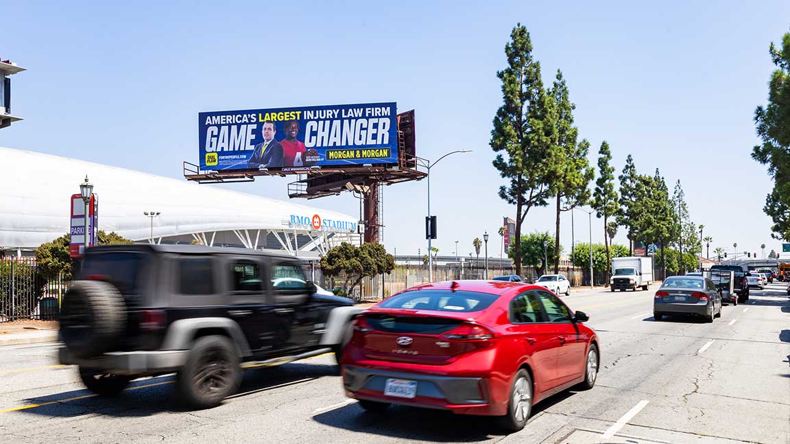 Morgan & Morgan billboard in LA
