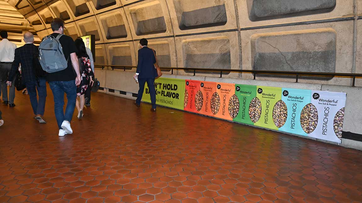 Metro Center Station Domination by Wonderful Pistachio