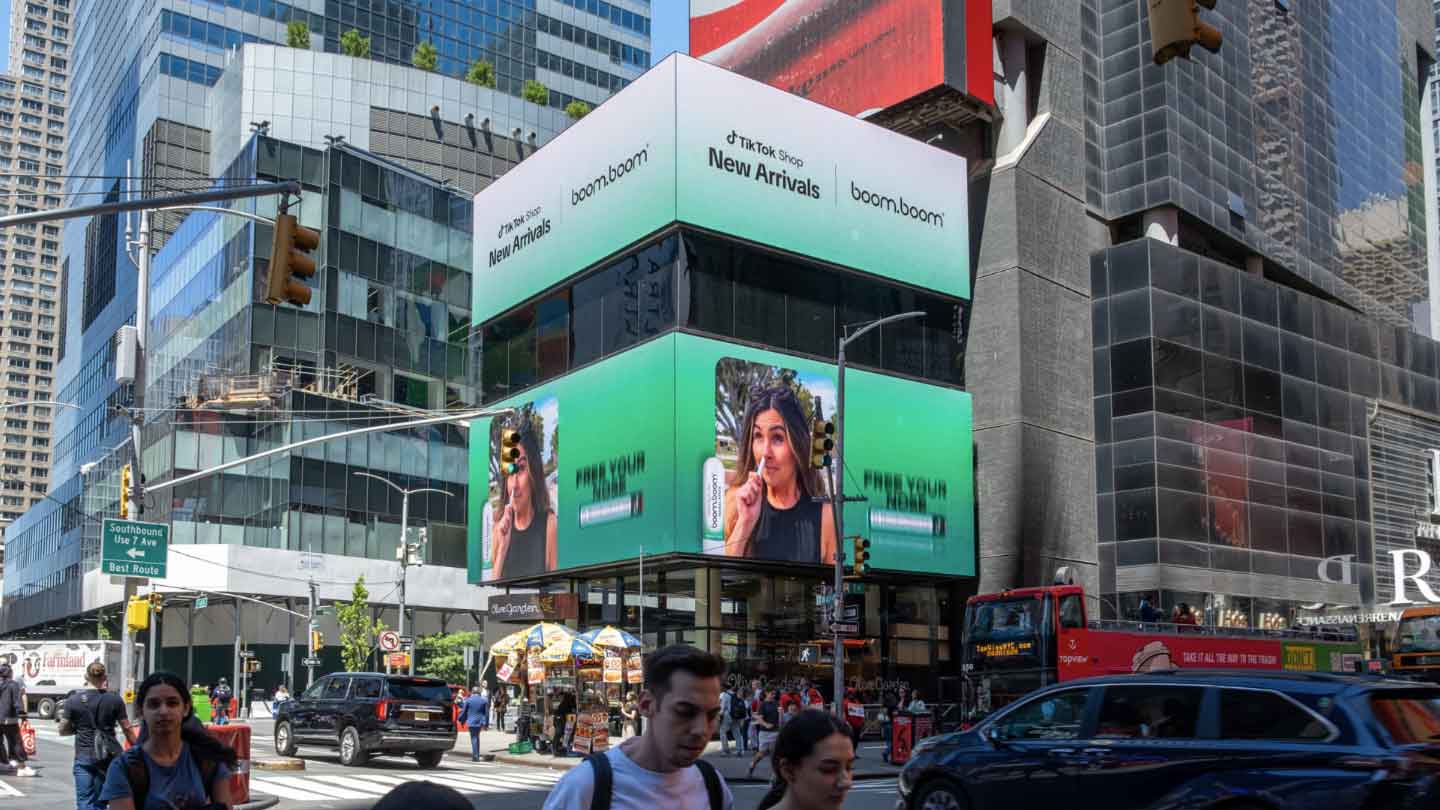 boomboom nutrals billboard times square new york city