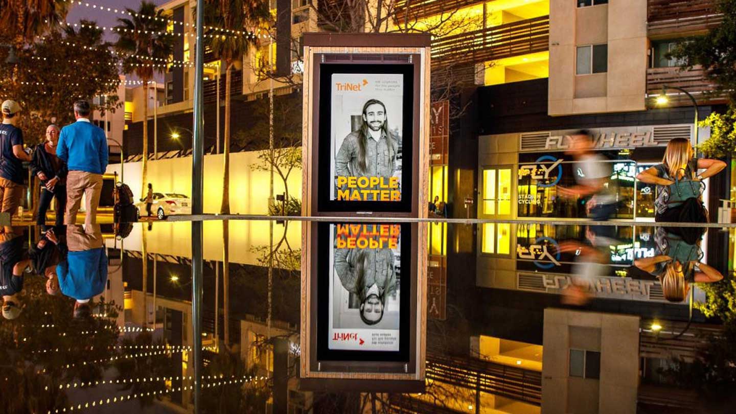 out of home street furniture advertising trinet