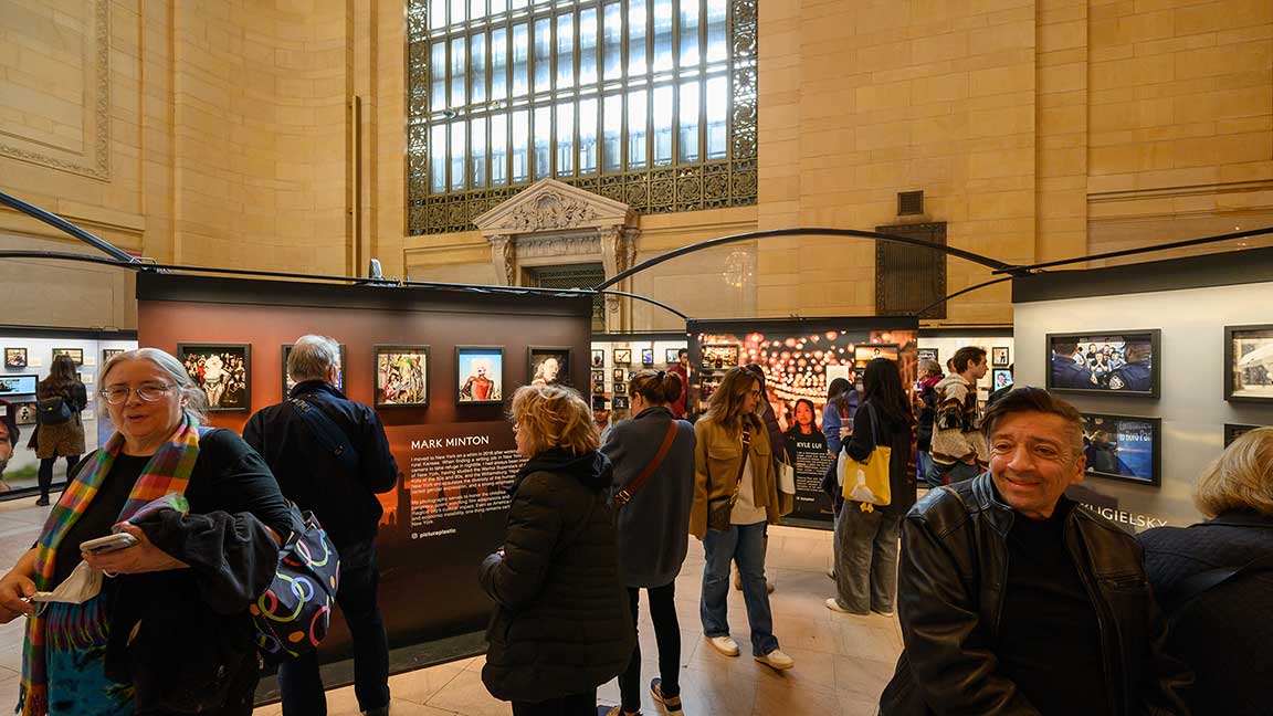 Dear New York exhibition in Vanderbilt Hall