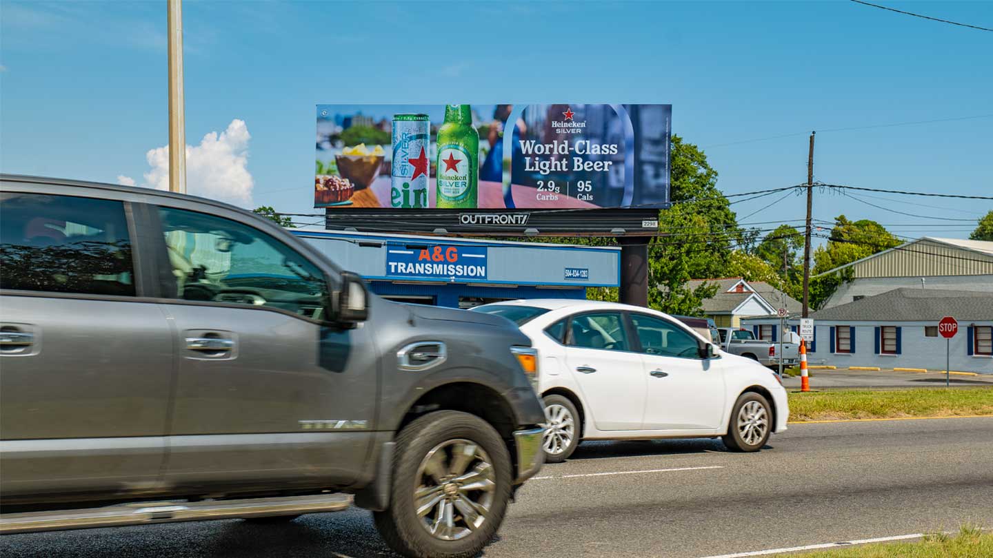 heineken bulletin billboard in miami new york and tampa out of home advertising
