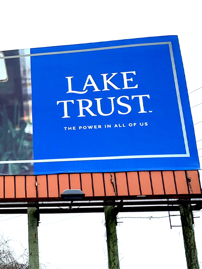 out of home billboard advertising lake trust