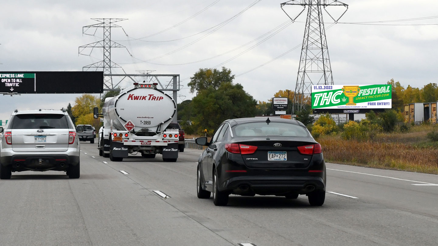 glassworks on highway billboard out of home advertising in minneapolis