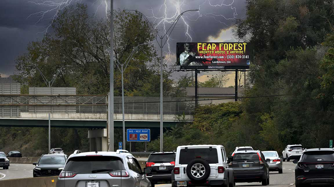 out of home billboard advertising fear forrest