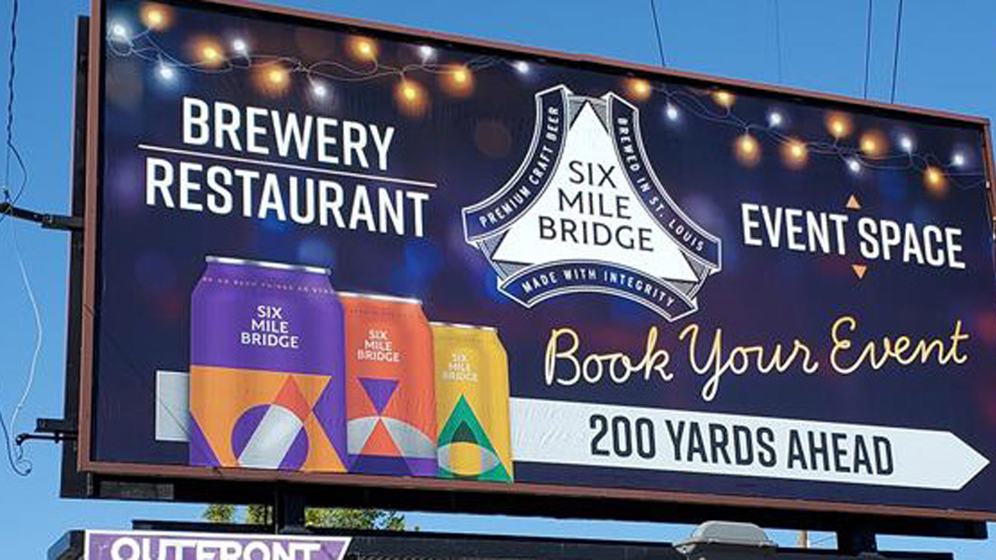 six mile bridge poster out of home advertising in st louis