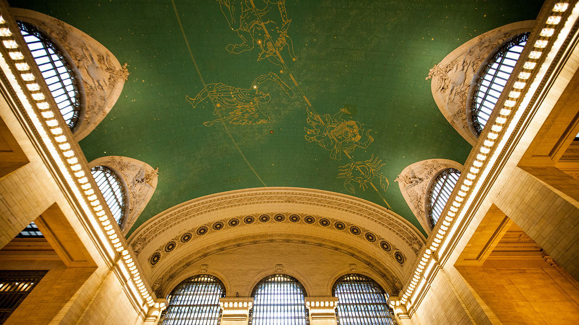 Grand Central Terminal ceiling - – Photo courtesy of Getty Images