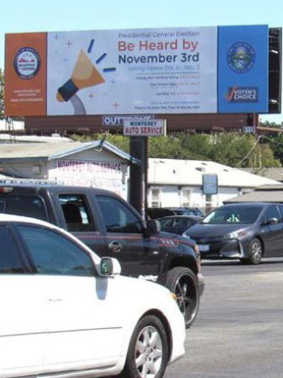 santa clara registrar of voters out of home advertising
