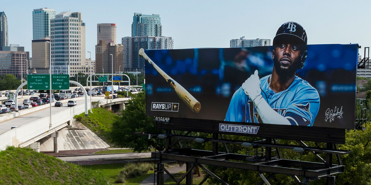 out of home billboard advertising in tampa florida for the rays