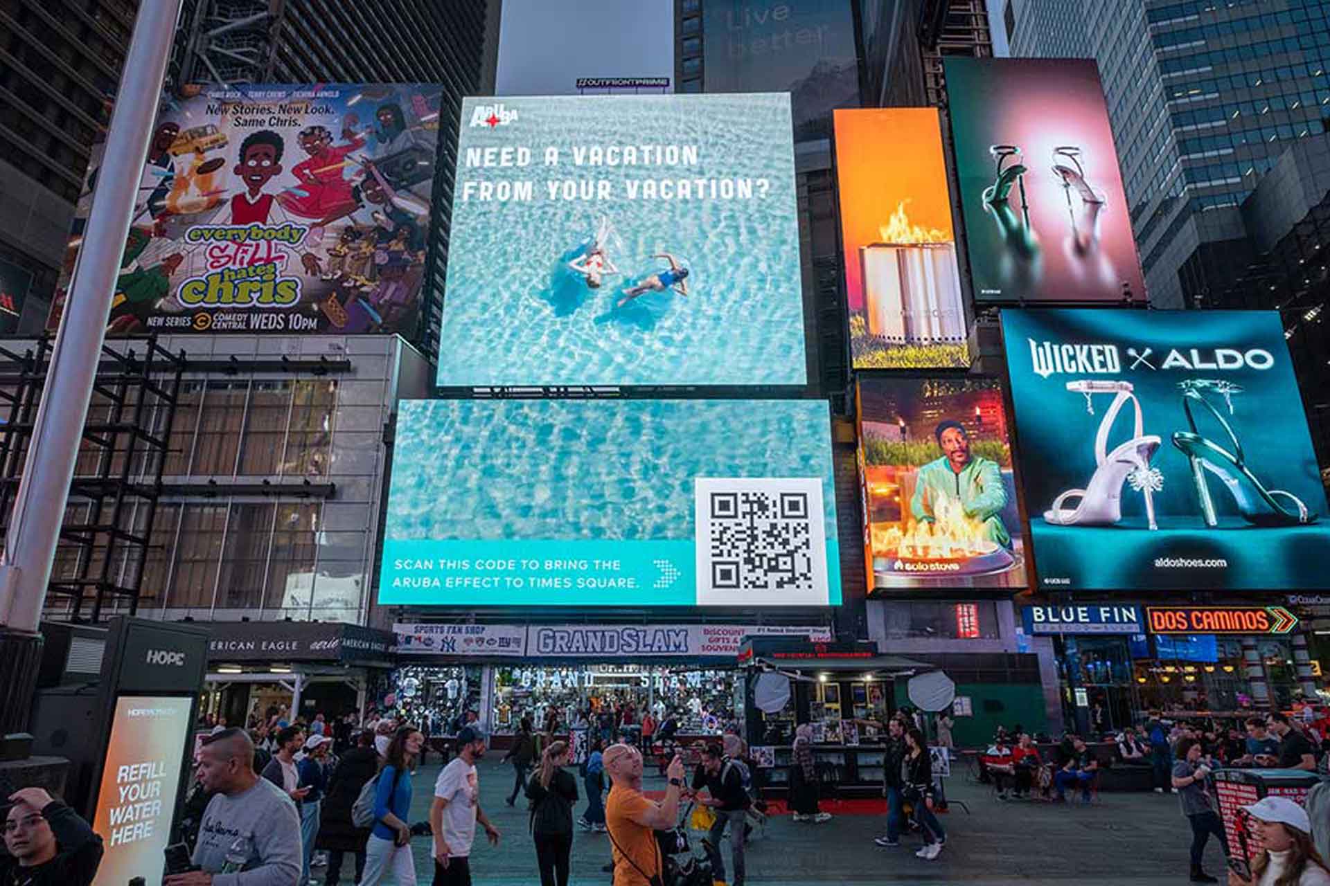 How Aruba Tourism’s Times Square DOOH Campaign Transported Would-Be Travelers