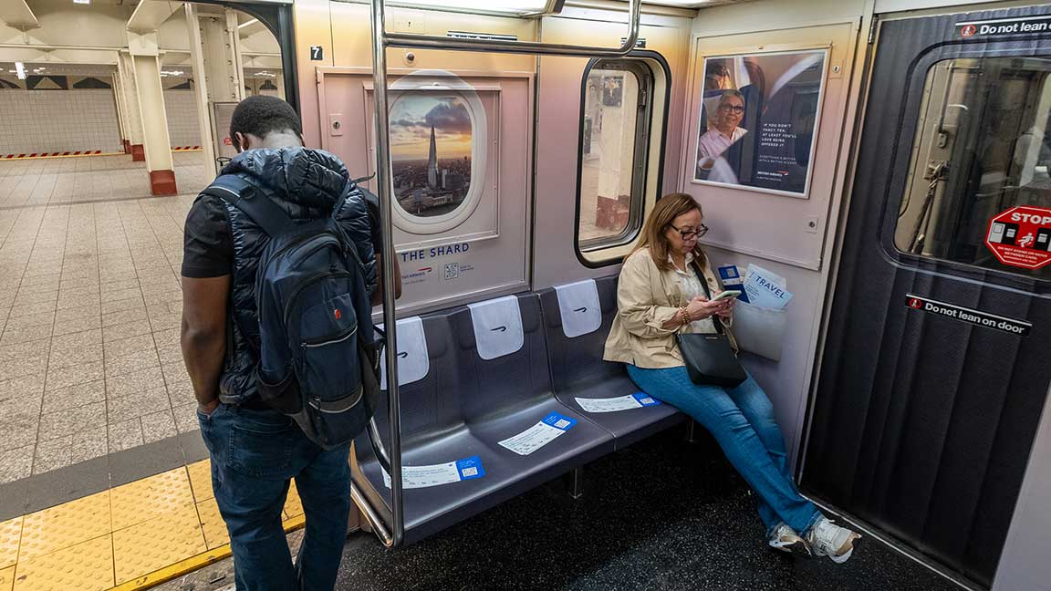 British Airways wrapped Shuttle interior