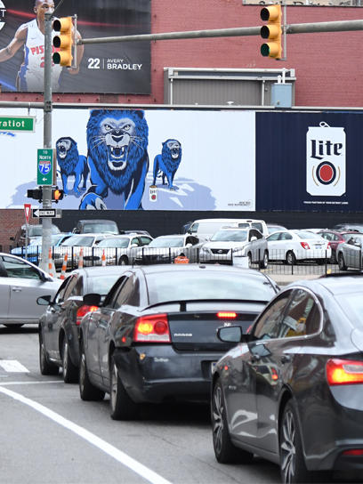out of home billboard wall advertising in detroit