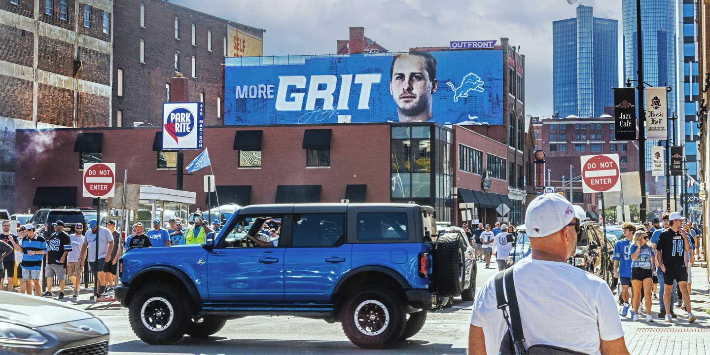 out of home advertising wallscpae grit detroit