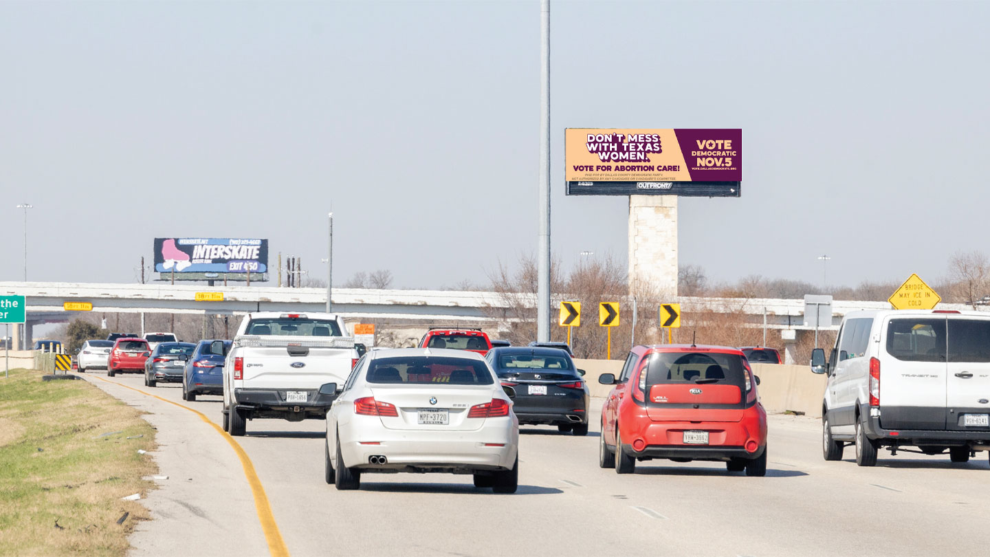 Dallas County Democratic Party out of home advertising