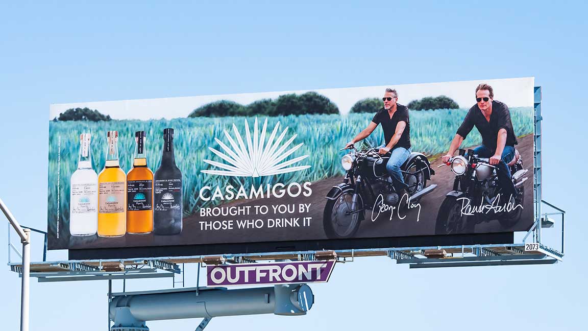 Casamigos billboard featuring George Clooney