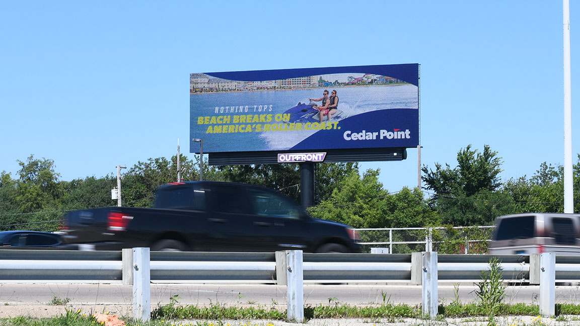 Cedar Point digital billboard campaign