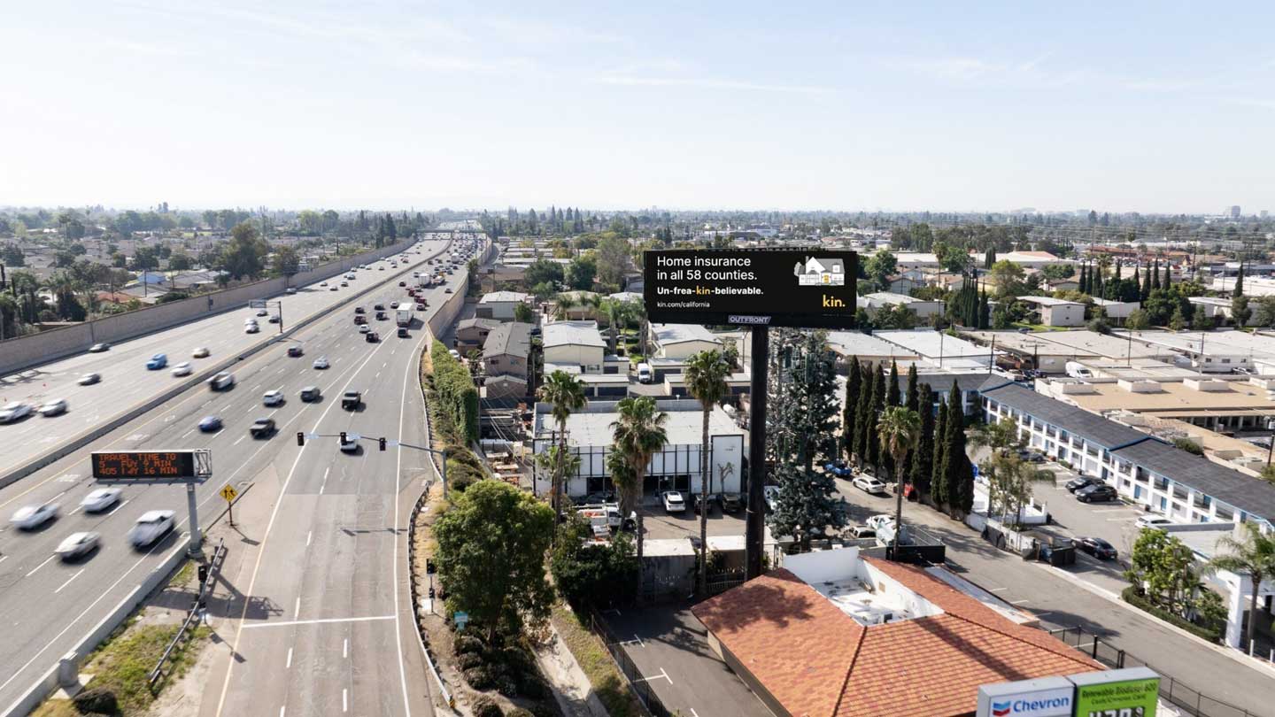 kin insurance billboard advertising