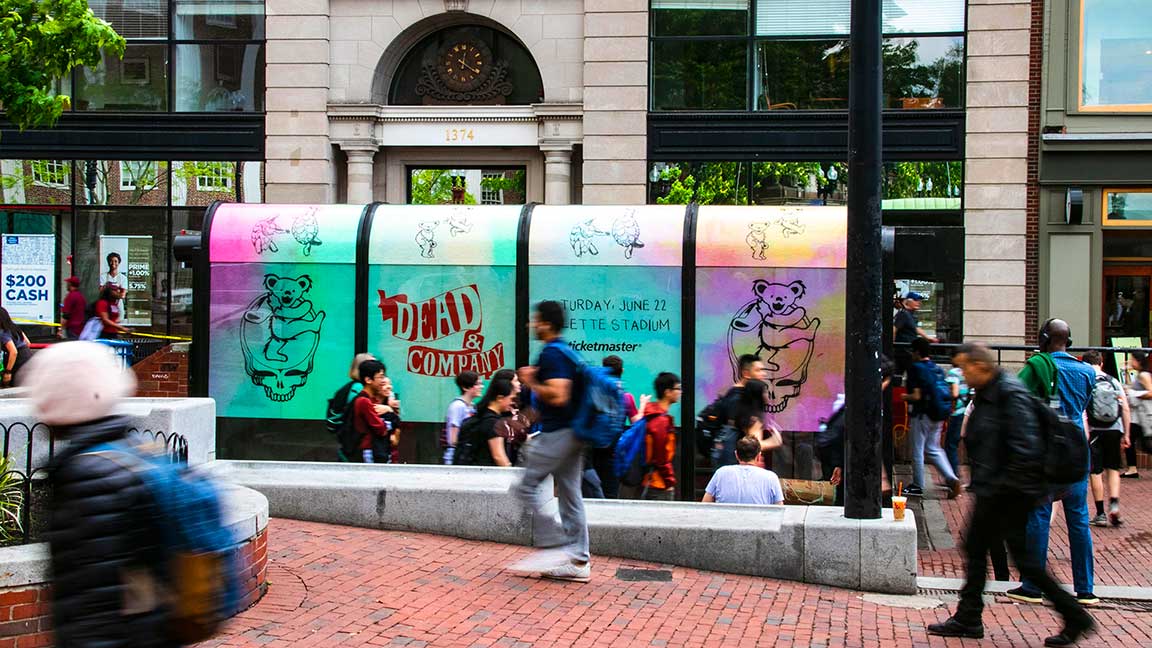 Dead & Company Live Nation IRL advertising in Boston