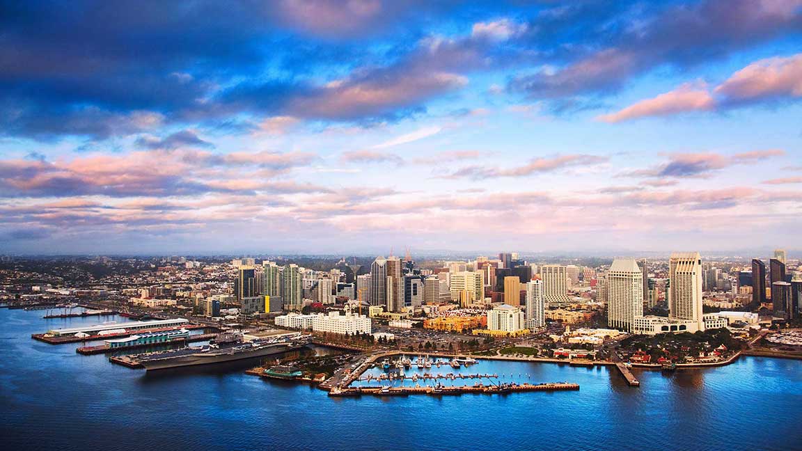 San Diego skyline and harbor