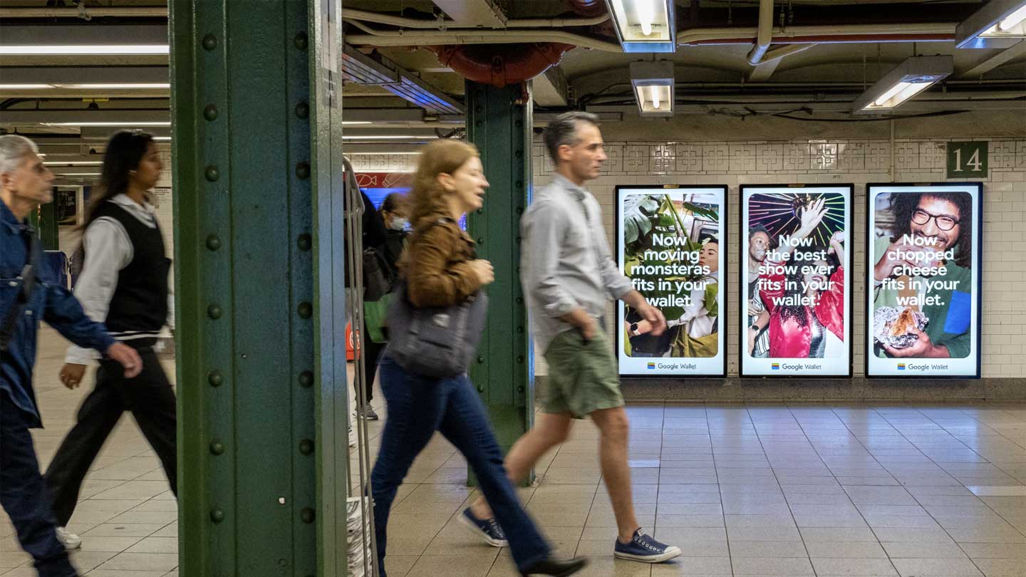 out of home subway digital advertising google