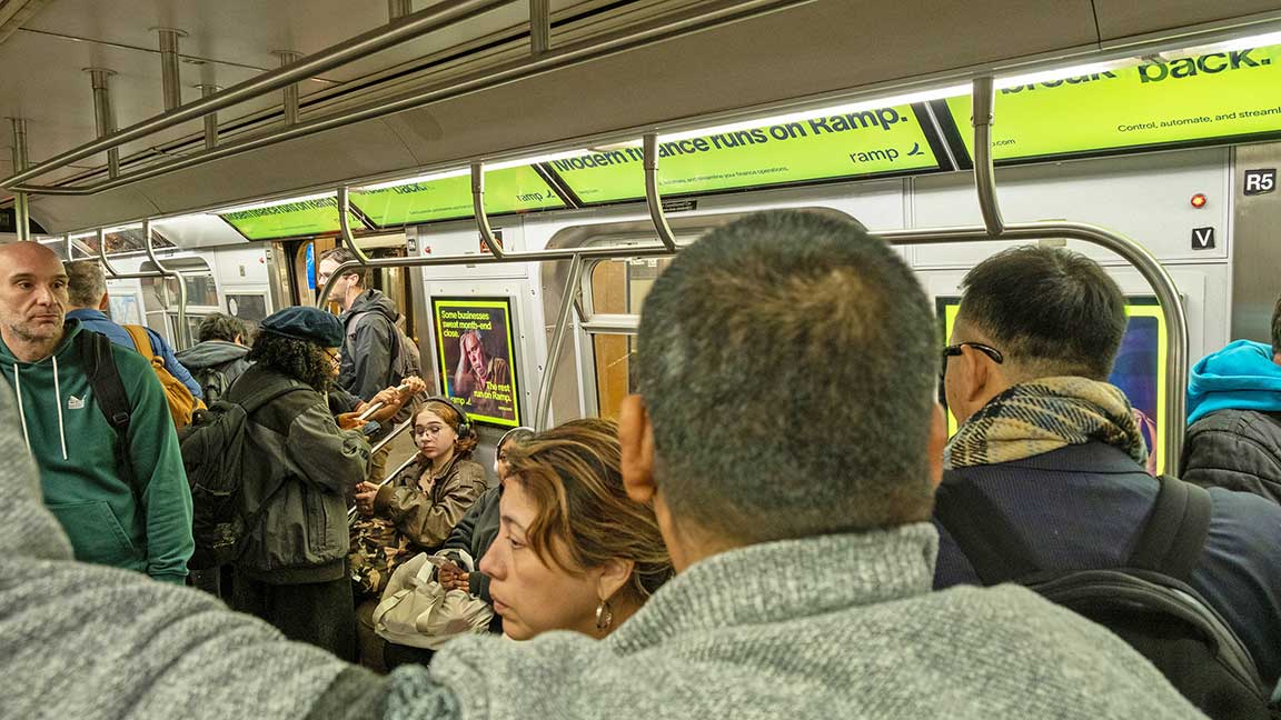 Ramp campaign on Livecard MAX in NYC Subway