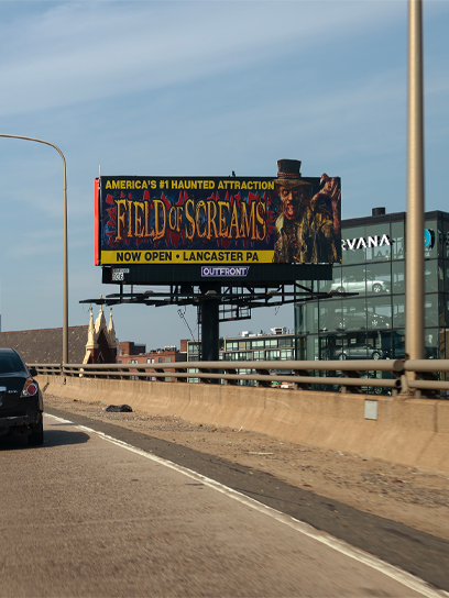 out of home billboard advertising pennsylvania field of screams